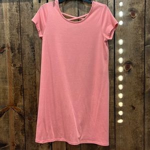 Light pink short sleeve dress